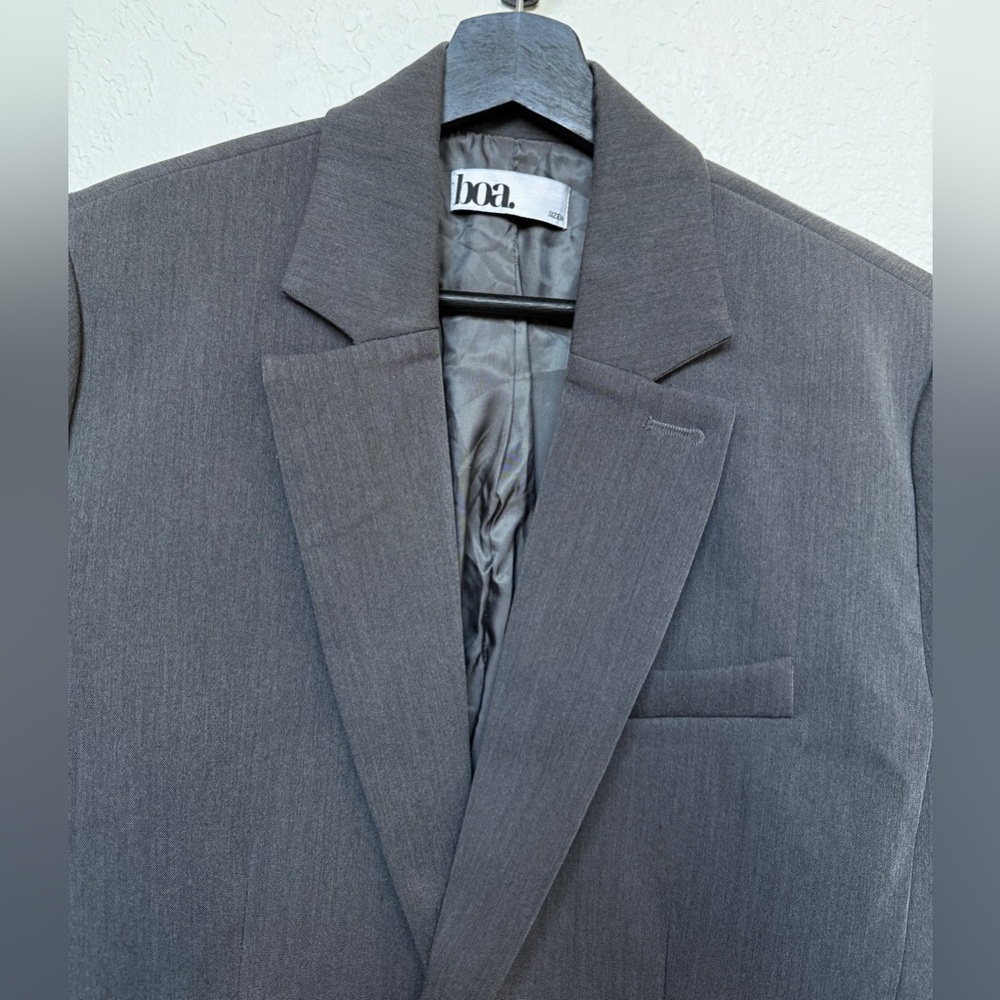 Because Of Alice oversized grey blazer - Picture 2 of 3